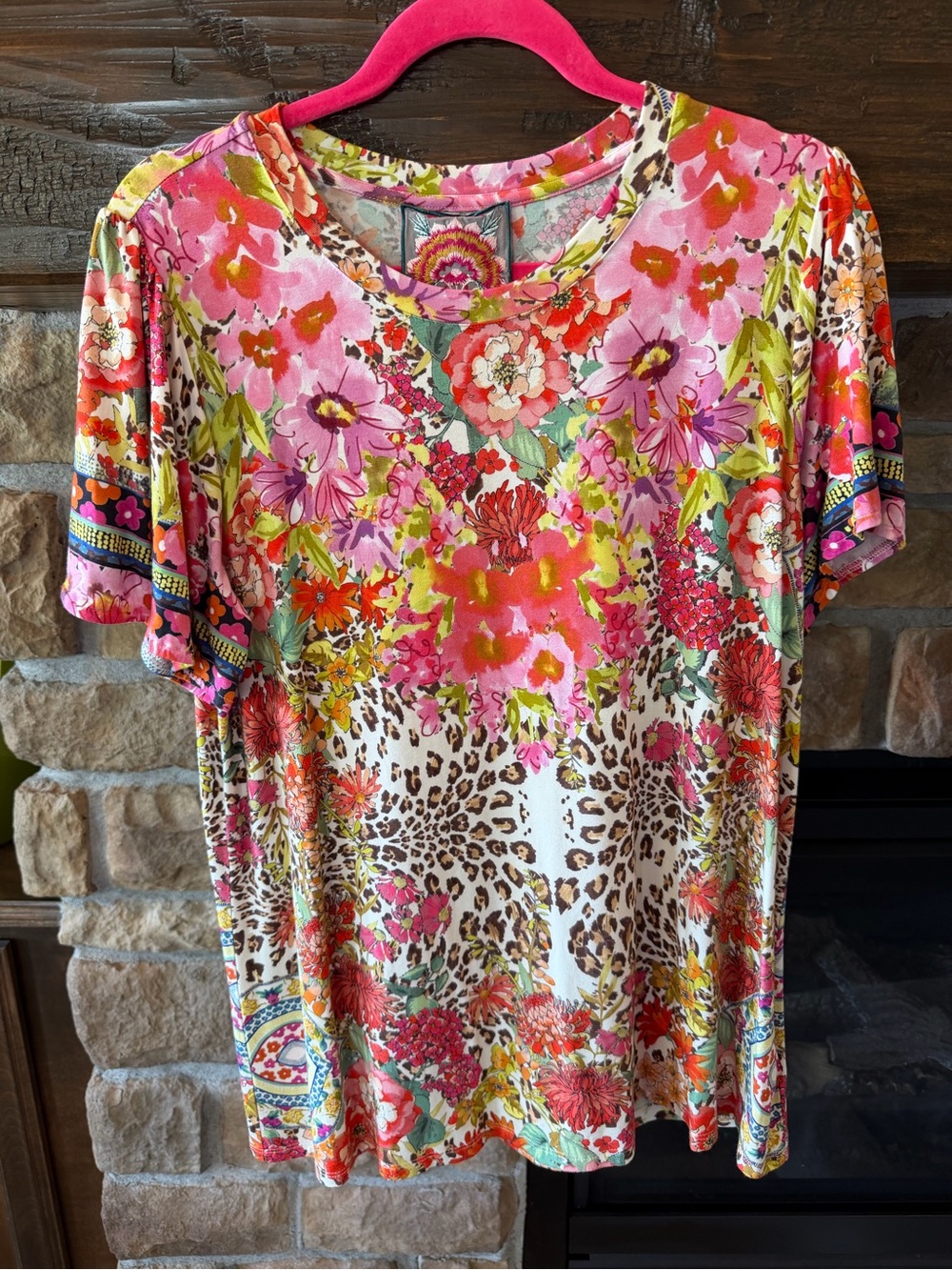 Johnny Was Wild Garden Puff Sleeve Top